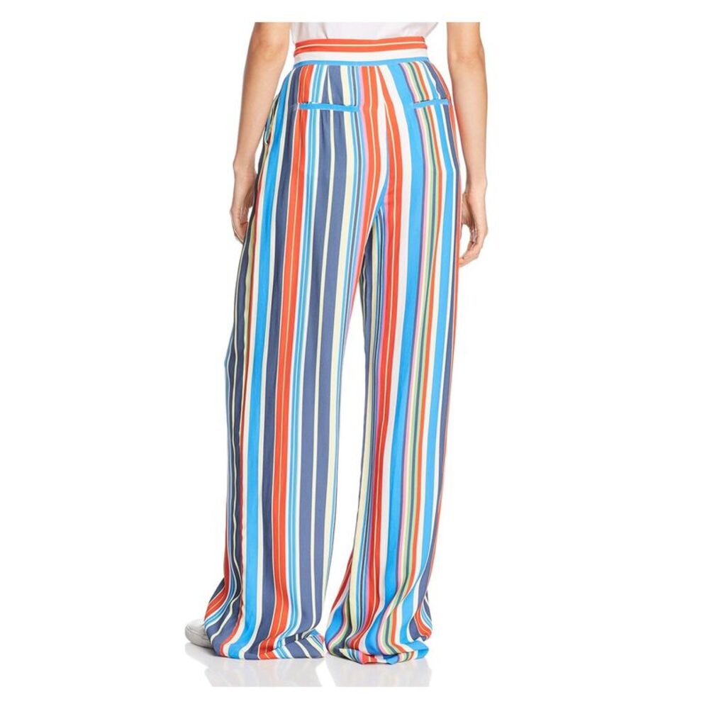 PERSEVERANCE Womens Red Striped Wide Leg Pants Size: 8 - Picture 2 of 2